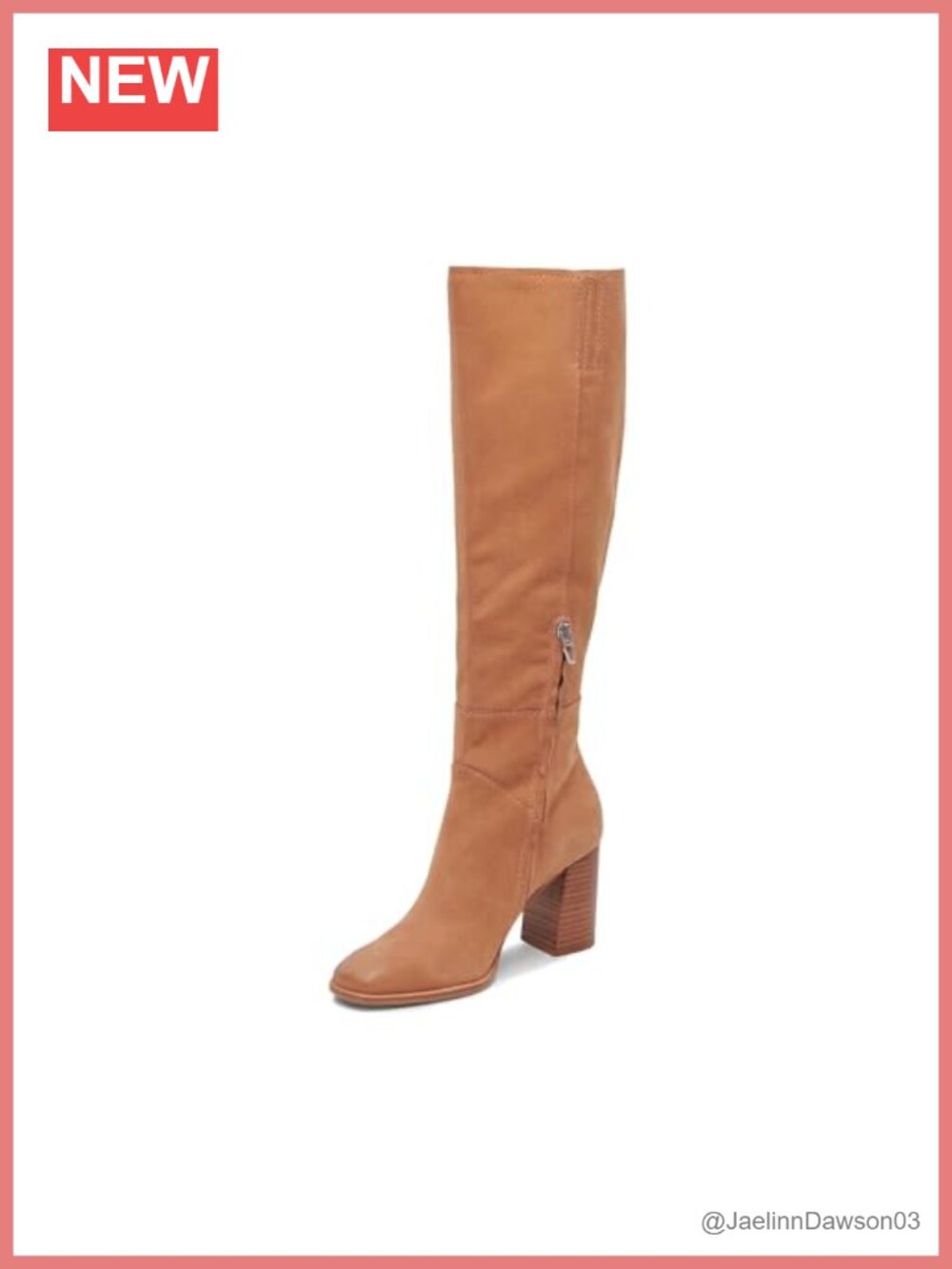 Dolce Vita Fynn Nubuck Leather Equestrian Knee-High Boots